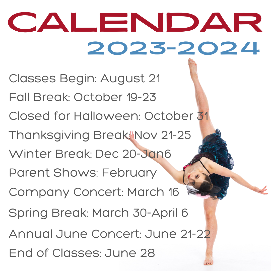 Ballet Studio Important Dates 2016